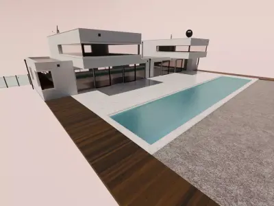 Architectural House 3D model