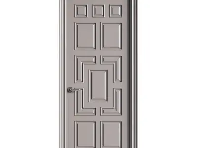 Modern entrance door 61 3D model