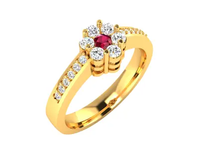 Women Ring  Render 3dm STL OBJ FBX Details 3D print model 46