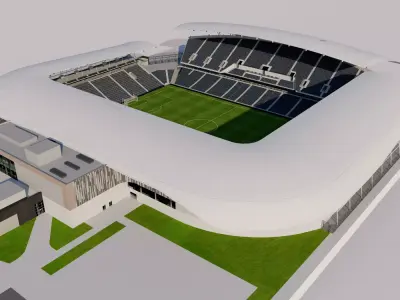 Banc of California Stadium - Los Angeles USA 3D model