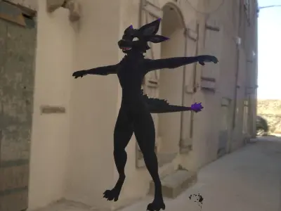 Deuzear Enderman Texture FREE VRChat Audiolink Emission Matcap Texture