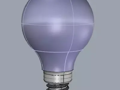 Ampoule E14 Filament Free 3D model