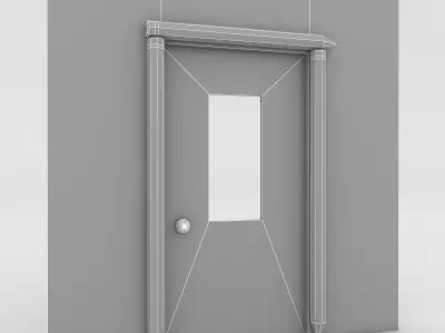 Kindergarten Door Low-poly 3D model