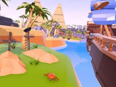 Low Poly Megapack 3in1 - Unity URP Low-poly 3D model