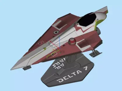 Delta-7 Star Wars  3D print model