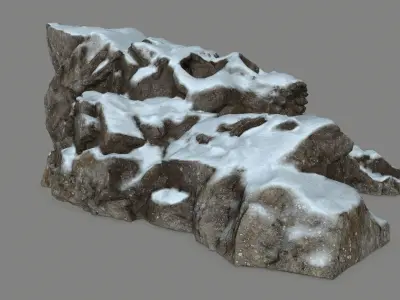 Skull Cave Low-poly 3D model