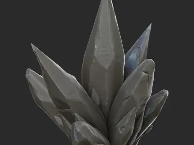 3D Crystal Stones 3D model