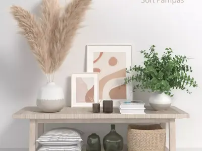 Soft pampas 3D model