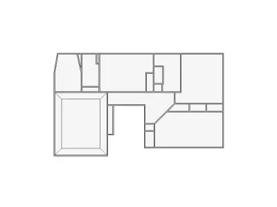 Simple Interior Sketch - 4501-5000 SF - Xactimate - Matterport 3D model
