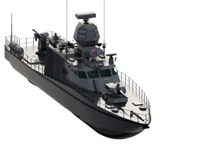 EUROPEAN FAST PATROL BOAT 3D model