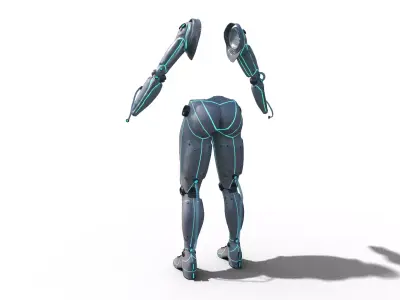Tech Suit Low-poly 3D model