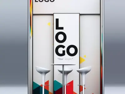 Exhibition booth 3D model