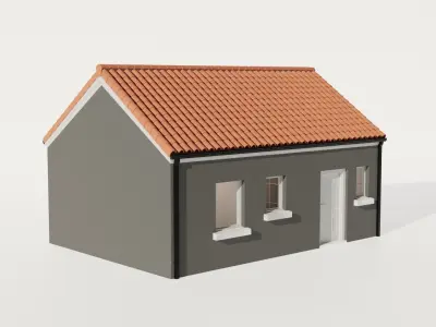 House exterior and interior 3D model purchase