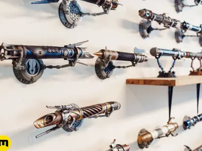 Jedi Survivor Customizable Lightsaber Collection 3D print model