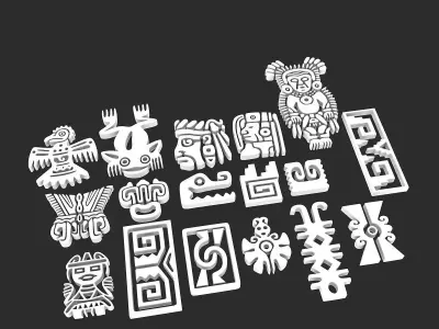 Maya ornament 3D model