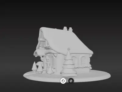 Cozy 3D Christmas Cottage Series 1 3D print model