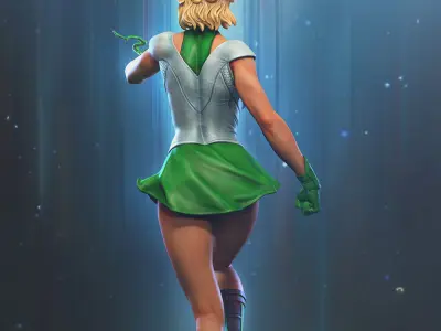 Arisia - Green Lantern 3D print model