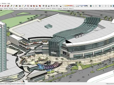 Sketchup Shopping Center G7 3D model