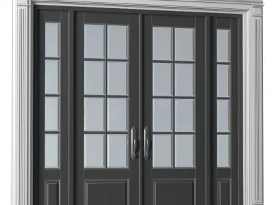 Entrance modern classic street Doors 3D model