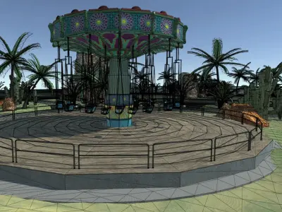 Whirlwind attraction 3D model