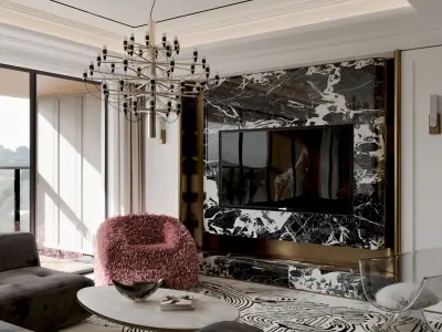 Apartment interior scenes     3D model 39