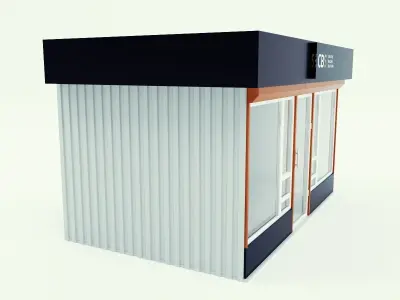 Mini-Mart 3- Shopping pavilion 3D model