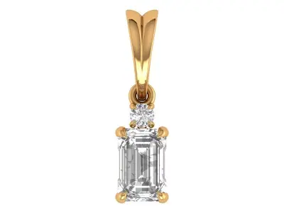 Emerald Pendant 3D print model purchase