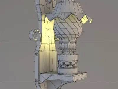 Kerosene Lamp 3D model