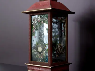 Decorative New Years lamp 1 Low-poly 3D model