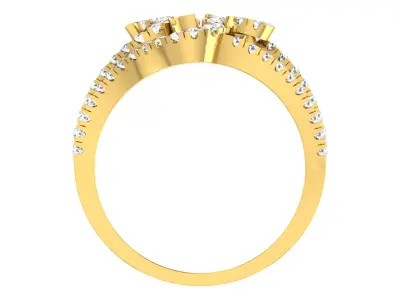 Women Ring  Render 3dm STL OBJ FBX Details 3D print model 86