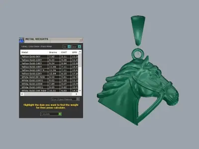 HORSE PENDANT 3D print model