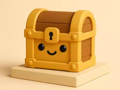 Mini Treasure Chest Buddy 3D print model