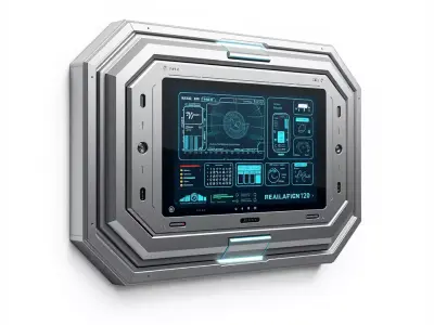 Futuristic Control Panel model pack for SciFi Environments Low-poly 3D model