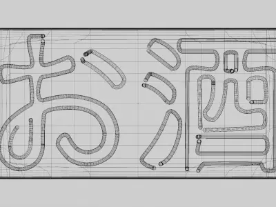 Osake Japanese Neon Sign 3D model