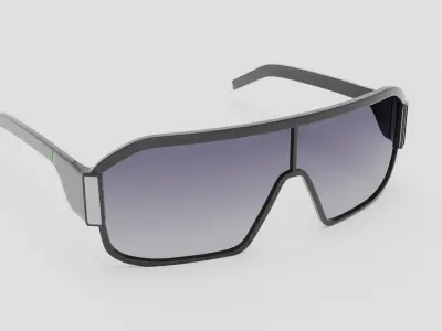  Futuristic Glasses High-Quality Sci-Fi Eyewear Low-poly 3D model