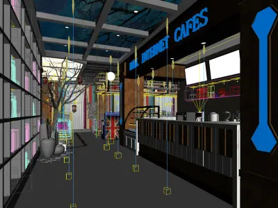 Business Restaurant - Coffee - Banquet  19 3D model