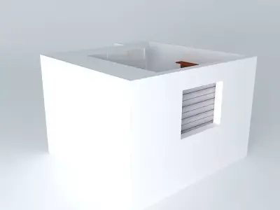 fabioorkut cube with window Free 3D model