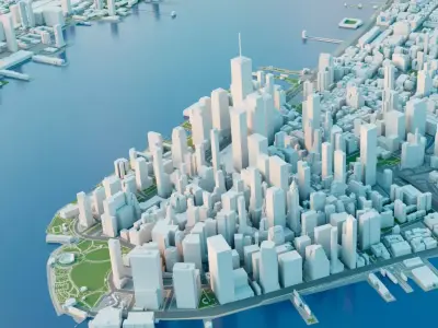 Simple  Optimized New York City 3D model