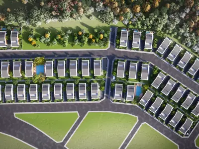 44 villa projects  - BIG VILLA 3D model