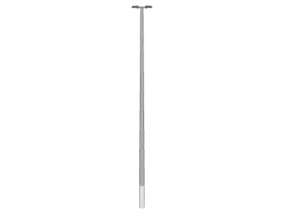 Concrete Lamp Post - Light Pole - Light Post - Street Light 02 3D model