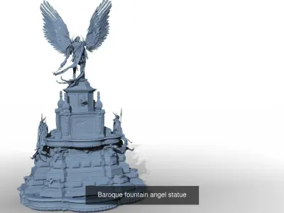 Fountain collection three dragons 3D Model Pack