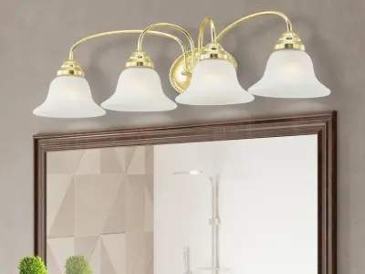 Nicolas 4 - Light Dimmable Vanity Light - 3 Colour 3D model