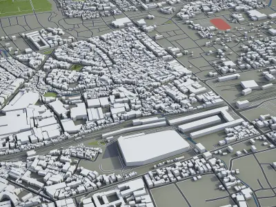 Bandung  Low-poly 3D model