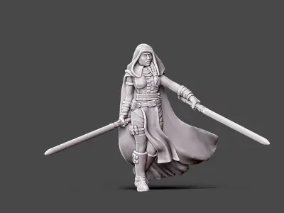 Dark adept - 35mm scale 3D print model