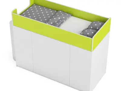 Legenda K43E with LP43C childrens modular bed 3D model