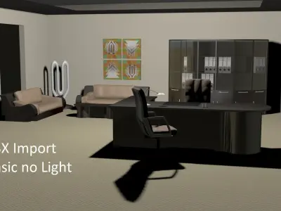 Modern Office Furniture 3D model