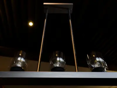 modern interior light luster Low-poly 3D model
