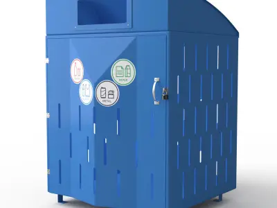 Garbage container 3D model shop