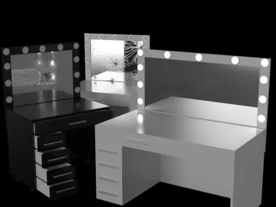 Free Modern Dressing Tables for DAZ3D Free 3D model
