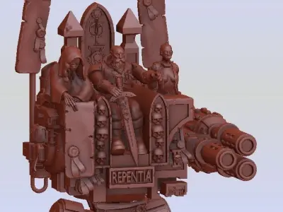 Inquisi K and His Party Throne 3D print model